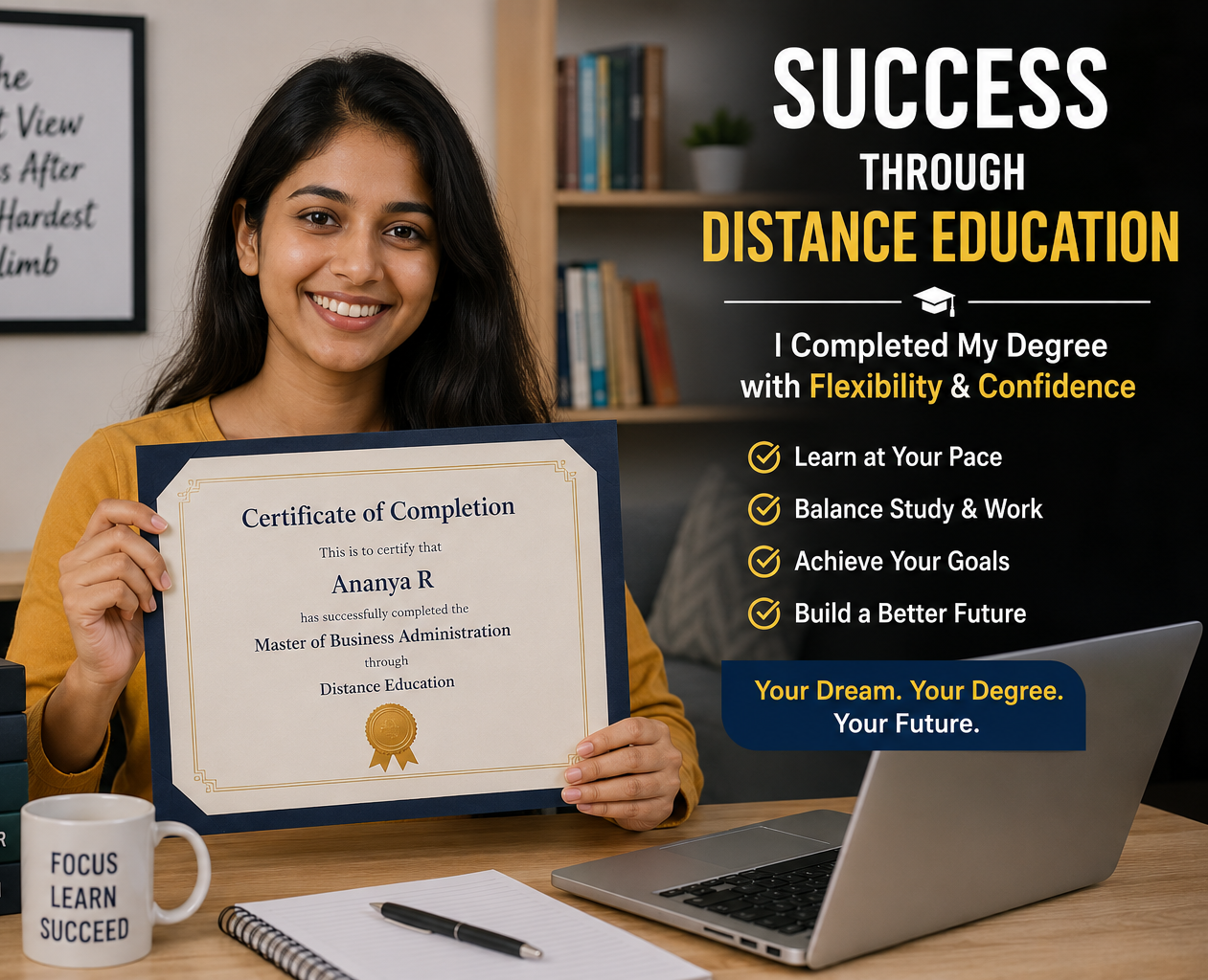 Graduate receiving a degree at convocation